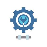Creative Mechanical Gear Icon for Projects vector