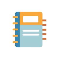 Notebook Icon for Study and Organization vector