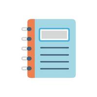 Creative Notebook Icon for Educational Resources vector