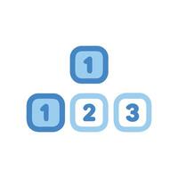 Creative Numbers Icon for Learning vector