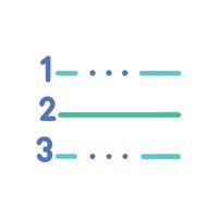 Modern Illustration of Number Line vector