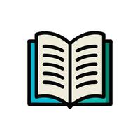 Open Book Icon for Reading vector