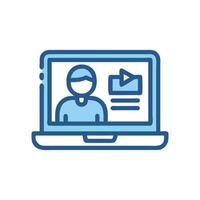 Modern Online Learning Platform Illustration vector