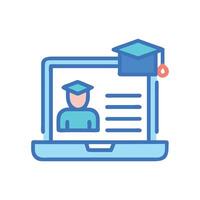 Comprehensive Online Learning Icon Design vector