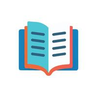 Modern Illustration of Open Book vector