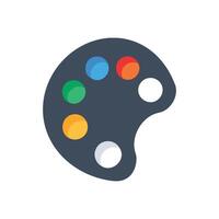Creative Paint Palette Icon for Learning vector