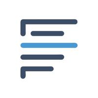 Elegant Paragraph Text Communication Icon vector
