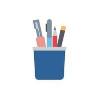 Dynamic Pen Holder Design Icon vector
