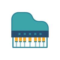 Dynamic Piano Music Creation Icon vector