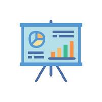 Stylish Presentation Design Icon vector
