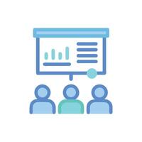 Dynamic Presentation Communication Design vector