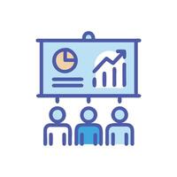 Modern Presentation Skills Design Icon vector
