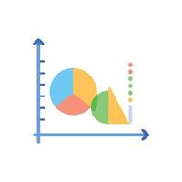 Dynamic Probability Chart Icon for Educational Use vector