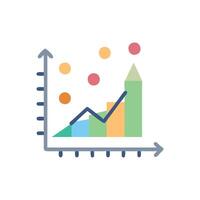 Visual Probability Chart Icon for Statistical Analysis vector