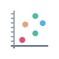 Informative Probability Chart Icon for Data Analysis vector