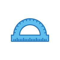 Accurate Protractor Measurement Tool Icon vector