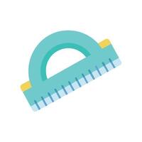 Creative Protractor Measurement Design Icon vector