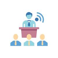 Innovative Public Speaking Skills Icon vector
