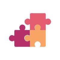 Creative Puzzle Icon for Engaging Learning vector