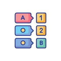 Exciting Quiz Game Icon for Interactive Learning vector