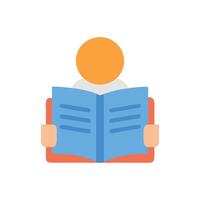 Engaging Reading Icon for Educational Materials vector