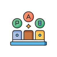 Innovative Quiz Game Icon for Learning vector