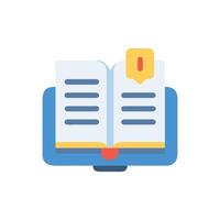 Modern Reading Icon for Digital Education vector
