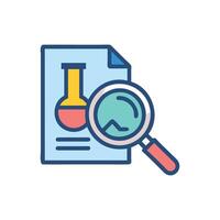 Dynamic Research Icon for Academic Purposes vector