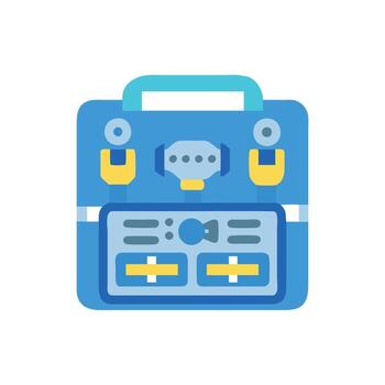 emocionante robótica equipo icono para aprendizaje vector