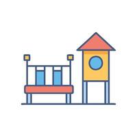 Dynamic Playground Icon for Educational Fun vector