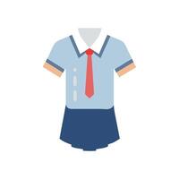 Modern School Uniform Icon for Learning vector