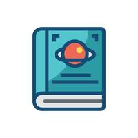 Exploring SciFi Book Concepts Icon vector