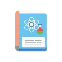 Stylish Science Notebook Icon for Classroom vector