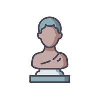 Dynamic Sculpture Icon for Artistic Learning vector