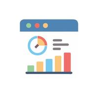 Interactive Statistics Icon Design vector