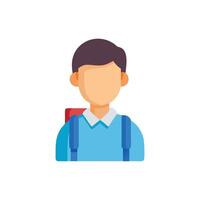 Dynamic Student Icon for Educational Use vector