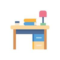 Dynamic Study Desk Icon for Student Use vector