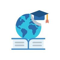 Innovative Study Abroad Icon for Educational Use vector