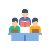 Dynamic Study Group Icon for Collaborative Learning vector