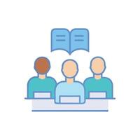 Innovative Study Group Icon for Learning vector