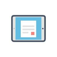 Dynamic Tablet Icon for Interactive Education vector