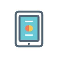 Engaging Tablet Icon for Classroom Use vector