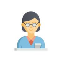 Dynamic Teacher Icon for Educational Use vector