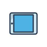 Creative Tablet Icon for Modern Learning vector