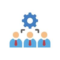 Dynamic Teamwork Icon for Collaborative Projects vector