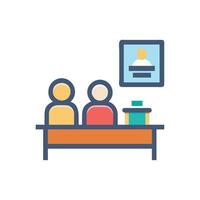 Dynamic Teachers Lounge Icon for Interaction vector