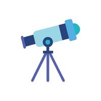 Colorful Telescope Icon for Educational Use vector