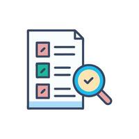 Engaging Testing Icon for Classroom Activities vector