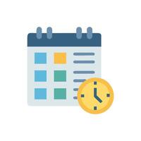 Engaging Timetable Icon for Classroom Activities vector