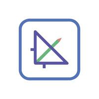 Dynamic Trigonometry Icon for Math Learning vector